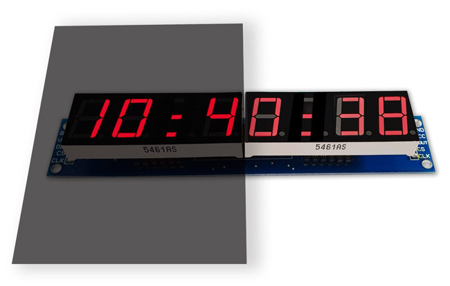 ND sheet for 7 segment displays